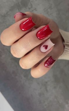 Gel Overlay, Acrylic Gel, Junk Food, Red Nails, Stylish Nails, Nail Inspo, Manicure, Nail Designs, Nails