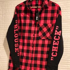 Women's Lumberjack Checker Plaid Checkered Flannel Button Up Shirt Collar Shirt Top Vintage Look Classic Look Shirt With Tag.It Is Xxsmall, But It Run Big. It Would Fit Small Size Person. Trendy Flannel Button-up Shirt, Trendy Tops With Buttons For Streetwear, Flannel Button-up Shirt For Streetwear, Collared Flannel Shirt For Fall Streetwear, Button-up Flannel Shirt For Streetwear, Trendy Oversized Button-up Flannel Shirt, Trendy Button-up Flannel Top, Streetwear Flannel Button-up Shirt, Oversized Winter Flannel Shirt For Streetwear