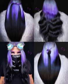 Fox Hair Dye, Hair Dye Videos, Hair Colour Design, Peekaboo Hair, Haute Hair, Fabulous Hair, Dyed Hair Inspiration