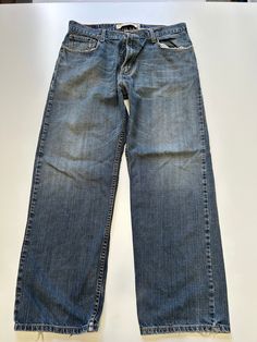 Mens Levi Levis Strauss 550 series Jean  1990s vintage  Relaxed Fit  Zip Fly  Dark Blue  Waist 34 inch Leg Length 28 inch 'Measurements are exact measurement of garmet' Item in excellent condition 90s Mens Jeans, Things To Buy Clothes, Ftm Outfits, Vintage Jeans Men, Best Jeans For Men, Mountain Clothes, 90s Men Fashion, Boys Dont Cry, Vintage Jeans Mens