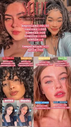 the cover of an article with photos of women's faces and their names on it