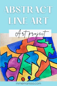 an abstract art project for kids with the title