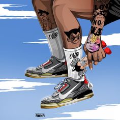 Cartoon Car Drawing, Pink Floyd Art, Hip Hop Poster, Dope Cartoon Art, Nike Wallpaper, Air Jordan Sneakers, Nike Boy, Dope Art