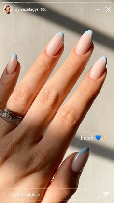 Mail Inspo Medium Length, Monochromatic French Tip Nails, Toe Nail Inspiration, French Tip Nails Colorful, Nail Designs Acrylic, Nails Colorful, Nail Designs Ideas