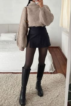 Stile Blair Waldorf, First Date Outfits, Look Legging, Fashion Outfits Casual, Look Rock