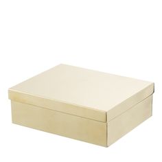 a white box sitting on top of a table