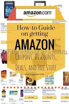 an amazon ad with the title how to guide on getting amazon coupons, discounts, and free stuff