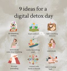 Detox Day, Digital Detox, Self Watering, Girl Life Hacks, Happy Lifestyle, Motivational Posters, Setting Goals, Growth Mindset, Success Quotes