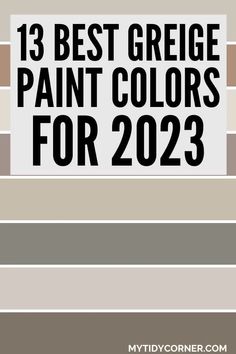 the best greige paint colors for 2012, with text overlaying it