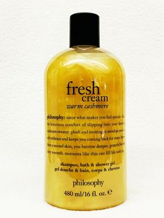 Philosophy FRESH CREAM WARM CASHMERE Shampoo, Shower Gel & Bubble Bath 16 fl oz / 480 ml ♦♦♦ You are buying: 1 Bottle ♦♦♦   BRAND NEW! You are buying the exact same product as you see in the picture provided above. WE COMBINE SHIPPING! PLEASE CONTACT ME BEFORE PROCESSING PAYMENT. ♦♦♦ Contact Us!♦♦♦ If you have any questions, feel free to contact us via eBay Messages. ♦♦♦ THANK YOU FOR VISITING MY STORE! ♦♦♦ Fresh Cream Warm Cashmere, Philosophy Shower Gel, Philosophy Fresh Cream, Big Baths, Shower Products, Color Streaks, Hair Color Streaks, Shower Stuff, Random Items