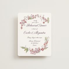 Forget Me Nots Rehearsal Dinner Cards by Jenna Holcomb | Minted