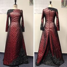 Rhaenyra Targaryen Fashion, Slytherin Fashion, Burgundy Formal Dress, Fantasy Garb, Dragons Clothes, Hollywood Costume, Gra O Tron, Fandom Outfits, Fantasy Dresses