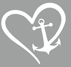 an anchor in the shape of a heart