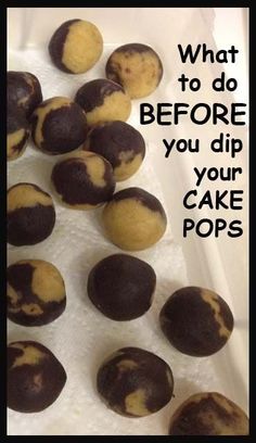 what to do before you dip your cake pops