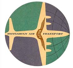 an airplane with the words hungarian air transport on it