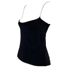 Presenting a sensual Gucci tank top designed by Tom Ford. This uniquely shaped tank top features a cowl neck and spaghetti straps with a similar cowl draping to expose the back. This shirt is not your average tank top; it was designed for the Spring/Summer 1997 collection and is the perfect chic elevation for the standard tank. Approximate measurements: Size - IT42 Bust: 30” - 38” Waist: 30” Shoulder to hem: 22” Sleeveless Evening Tops With Built-in Bra, Elegant Sleeveless Gucci Top, Silk Cami Top With Built-in Bra, Fitted Cowl Neck Camisole For Night Out, Fitted Cowl Neck Tank Top For Party, Cami Top With Built-in Bra For Evening, Elegant Fitted Camisole With Built-in Bra, Fitted Cowl Neck Sleek Top, Sleek Fitted Cowl Neck Top