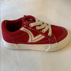 Brand New Without Box, Red Victoria Retro Sneakers, Size 9, Side Zipper, Runs Small Red Cotton Sneakers For Spring, Casual Red Cotton Sneakers, Casual Red Sneakers For Playtime, Retro Boys, Retro Sneakers, Boys Sneakers, Red Color, Side Zipper, Kids Shoes