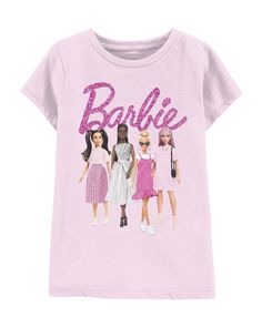 Kid Barbie Tee from carters.com. Shop clothing & accessories from a trusted name in kids, toddlers, and baby clothes. Barbie T Shirt, Barbie Kids, Kids Clothes Sale, Affordable Shirts, Carter Kids, 1 Piece Swimsuit, Girls Graphic Tee, Cool Graphic Tees