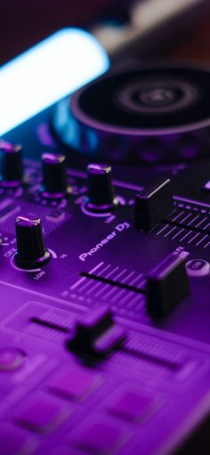 a close up view of a dj controller