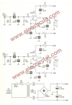 an electronic circuit diagram with the following instructions