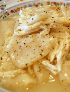 a close up view of some food in a bowl