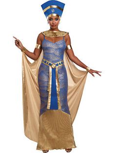 Adult's Womens Ancient Egyptian Pharaoh Nefertiti Costume  | eBay Nefertiti Costume, Egyptian Halloween Costume, Egyptian Queen Costume, Egyptian Goddess Costume, Egypt Costume, Egyptian Halloween, Egyptian Party, Egyptian Fashion, Egyptian Women