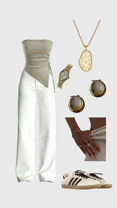 Casual Formal Party Outfit, Delicate Outfits, Elegant Casual Outfits For Women, Happy Dress To Impress, Cream Outfit, Chique Outfit, Classy Fits, Modesty Outfits, Looks Country