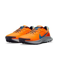 Nike Pegasus Trail 3 Total Orange DA8697-800 Nike Shoes Men, Nike Air Max 98, Black Basketball Shoes, Nike Air Vapormax Flyknit, Men Nike, Nike Pegasus, Air Max Shoes, Nike Orange, Black And White Sneakers