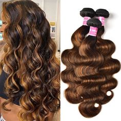 Item: Klaiyi Brown Balayage #1b/30 Highlight Color Body Wave Human Virgin Hair Bundles Deal Hair Material: 100% Virgin Human Hair Bundles, Virgin Hair Weaves, Can be Dyed and Ironed by your favor Hair Color: Balayage #1b/30 Highlight Color Hair Length: 8-26 inches available, Very Soft, Healthy and thick Hair Weight: 100g each bundles Texture: Body Wave hair bundles, Natural Hair line, Soft, Comb Easily, Minimal Shedding, No Tangling SHIPPING & RETURNS& SERVICES Shipping: Your goods will be shipp Wavy Weave, Blond Ombre, Ombre Blond, Hair Bundle Deals, Brazilian Hair Bundles, Brazilian Remy Hair, Brown Balayage, Hair Weaves, Human Virgin Hair