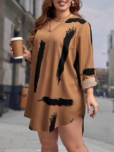 Free Size Dress Women, Free Dresses For Women, Casual Chic Dress Classy, 2 Pieces Outfits For Women, Stretch Fabric Dress, Materials Gown Style, Boubou Styles For Women, Curvy Casual Outfits, Tunics For Women