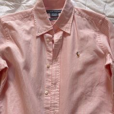 New Without Tags Ralph Lauren Women’s Stripe Pink & White Button Shirt. Slim Fit. Ralph Lauren Striped Shirt Women, Ralph Lauren Spring Workwear Shirt, Ralph Lauren Formal Long Sleeve Tops, Ralph Lauren Preppy Button-up Shirt, Preppy Ralph Lauren Button-up Shirt, Ralph Lauren Formal Button-up Shirt, Ralph Lauren Preppy Spring Shirt, Ralph Lauren Spring Button-up Top, Preppy Ralph Lauren Button-up Tops