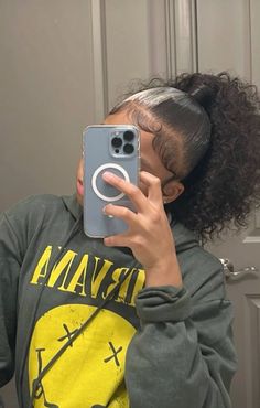 Simple Ponytail Hairstyles Black, Big Fluffy Ponytail, Cute Fake Ponytail Hairstyles, Water Curl Ponytail, Cute Quick Ponytail Hairstyles, High Puff Ponytail Weave, Fluffy Ponytail Black Women, Two Curly Ponytails With Weave, Mid Curly Ponytail