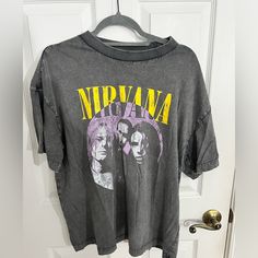 Nirvana Tshirt New Without Tags Never Worn Nirvana Tshirt Outfit, Nirvana Tshirt, Tshirt Outfit, Nirvana, Tshirt Colors, Womens Tops, Tags, T Shirt, Women Shopping