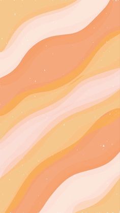 an orange and pink background with wavy lines