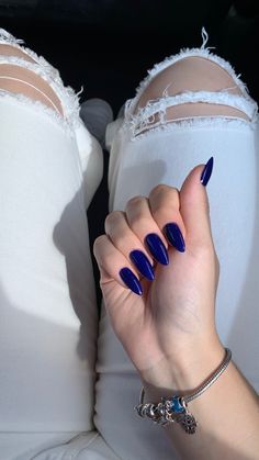 Blue Gel Nails, The Audacity, Hello Nails, Seasonal Nails, Soft Nails, Luxury Nails, Chic Nails, Blue Nails, Nail Designer