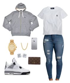 "Untitled #7" by madisonm15-1 on Polyvore featuring NIKE, Michael Kors, Ralph Lauren, Louis Vuitton and Tiffany & Co. Teenage Outfits, Cute Outfits For School