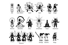 an image of different types of people in black and white art printables on paper