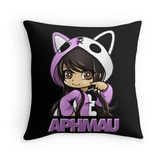 aphmau - art games Throw Pillow Youtuber Merch, Art Games, Friend Birthday Gifts, Friend Birthday, Chiffon Top, Lightweight Hoodie, Game Art, Real Life