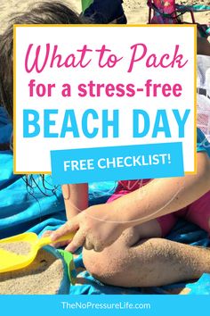 Beach Day Essentials Packing Lists, Day Beach Trip Packing List, Beach Day Essentials Kids, Day Trip To The Beach, Beach Packing List For Kids, Day At The Beach Checklist, Diy Beach Accessories, Beach Bag Essentials For Moms, What To Pack For A Beach Trip