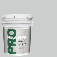 a white paint bucket with the word pro on it