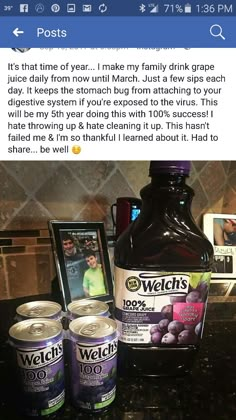 Grape Juice Stomach Bug, Stomach Bug, Sick Remedies, Cold Remedies, Grape Juice, Homemade Remedies, Natural Health Remedies