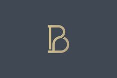 the letter b is made up of gold and black letters on a dark background,