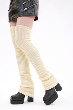 Mile High Leg Warmers Leg Warmers NOCTEX Thigh High Leg Warmers, Tan Legs, Knit Leg Warmers, Go The Extra Mile, Extra Mile, Mile High, Fashion Socks, High Leg, Socks And Hosiery