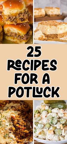 25 recipes for a potluck that are delicious and easy to make with the help of your family