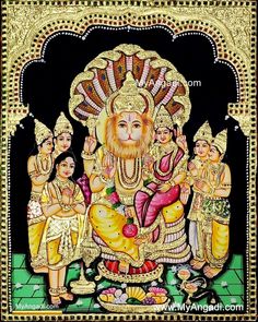 Lord Narasimha, Royal Gifts, Indian Traditional Paintings, In Home Office, Pooja Room Door Design, Room Door Design