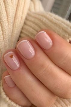 Korean Manicure Aesthetic, Natural Nails Manicure, Mens Nails, Hello Nails, Subtle Nails, Nice Nails, Minimal Nails