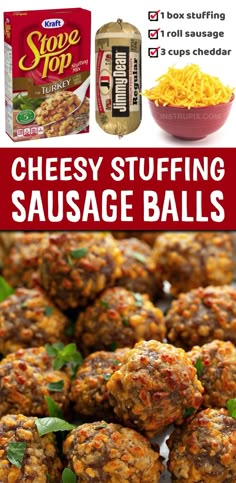 cheesy stuffed sausage balls are the perfect appetizer for any party or gathering