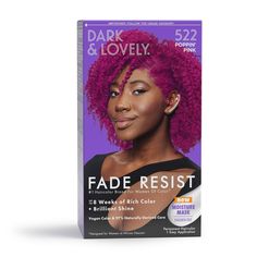 Fade-Resistant Rich Conditioning Color is an innovative formula that delivers vibrant, fade-resistant color and shine. This formula contains Dark and Lovely's exclusive Moisture Seal technology for double the conditioning power especially designed to help protect relaxed and natural hair while coloring. The result is silky, shiny hair and luxurious, rich color. Color so rich, so ultra-conditioning it lasts for up to 8 weeks Helps protect relaxed and natural hair while coloring Permanent non-drip Dark And Lovely Hair Dye, Dark And Lovely, Pink Hair Dye, Conditioning Hair, Conditioner Hair, Dimensional Color, Conditioner Hair Mask, Saloon Hair, Dope Hairstyles