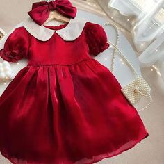 Girl's Clothing Red / 110 (4-5T) Red Princess Dress Red Frocks For Kids, Wedding Dress For Girls, Kids Princess Dresses, Red Princess Dress, Mermaid Maternity Dress, Toddler Girl Christmas Dresses, Rustic Dress, Red Frock, Wedding Dress Photoshoot