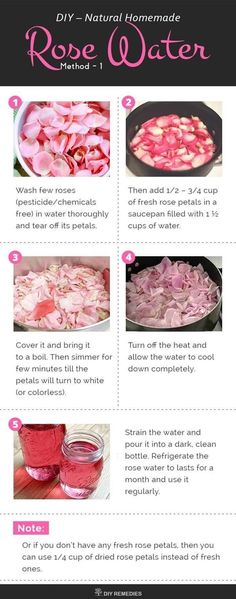 Spiritual Hygiene, Spa Treats, Make Rose Water, Herbs Healing, Homemade Rose Water, Săpunuri Handmade, Fresh Rose Petals, Natural Spa, How To Make Rose